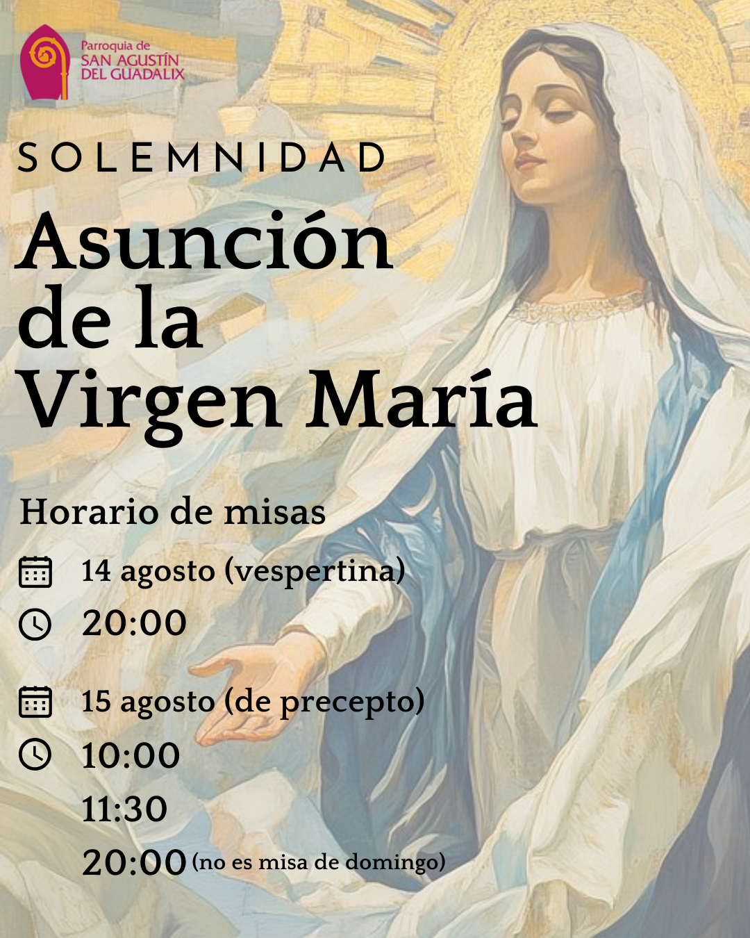 CELEBRACION DE LA ASUNCIÓN DE LA VIRGEN MARÍA