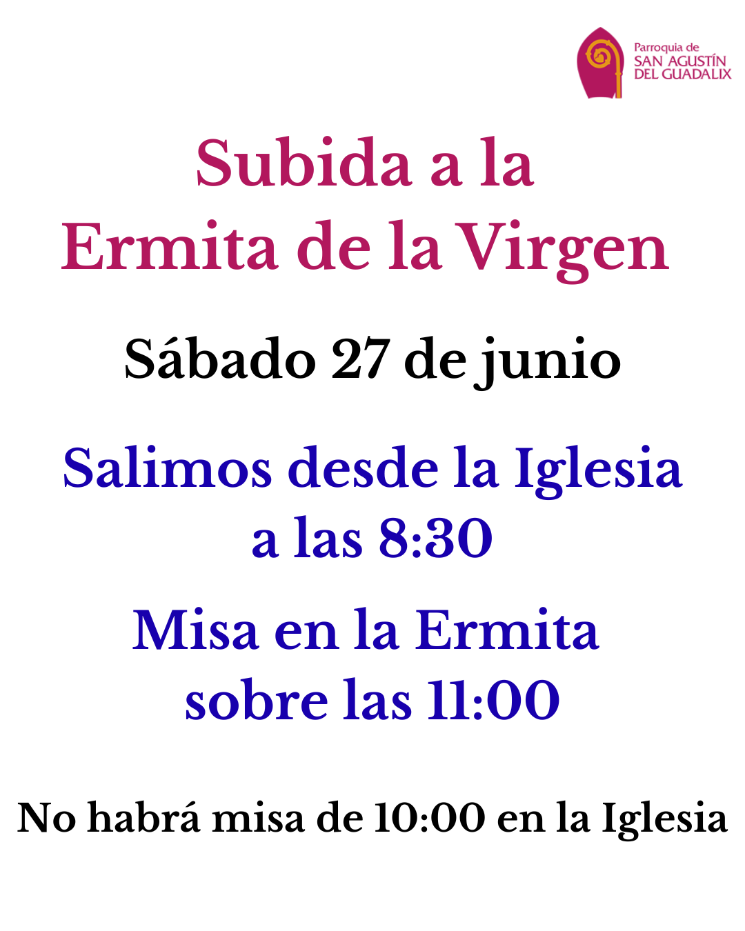 SUBIDA A LA ERMITA DE NUESTRA SEÑORA DE NAVALAZARZA