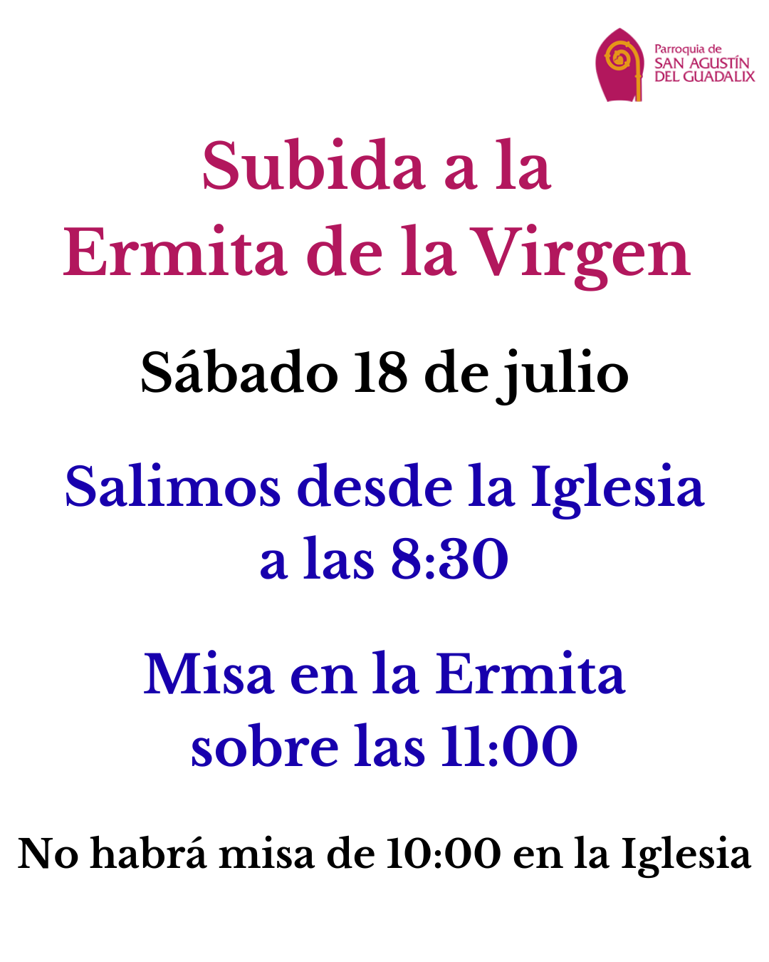 SUBIDA A LA ERMITA DE LA VIRGEN DE NAVALAZARZA