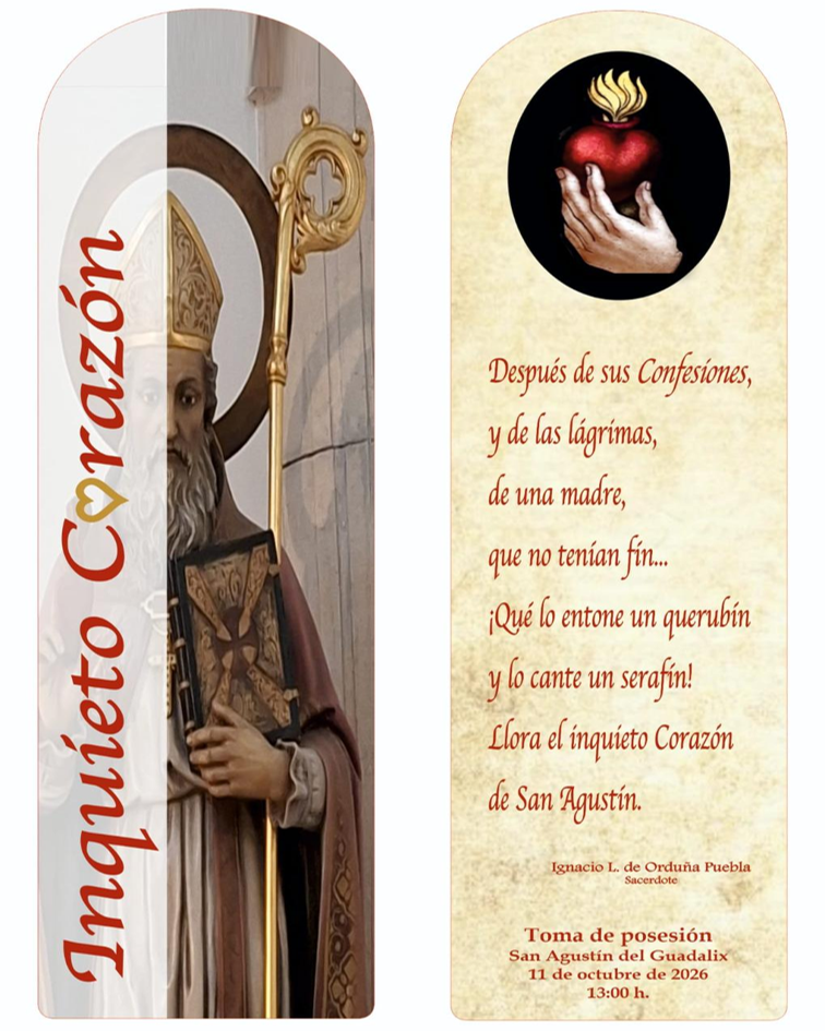 CON MUCHA ALEGRIA EN EL CORAZÓN, OS HACEMOS LLEGAR LA INVITACIÓN DE NUESTRO PÁRROCO PARA LA MISA DE TOMA DE POSESIÓN